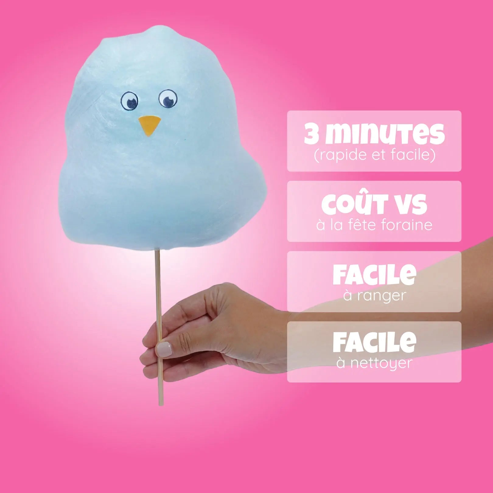 Machine barbe à papa Greendoso