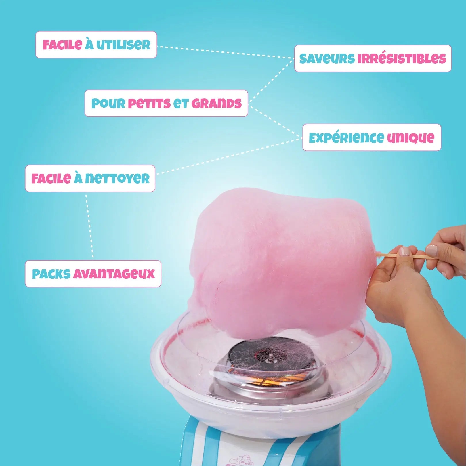 Machine barbe à papa Greendoso