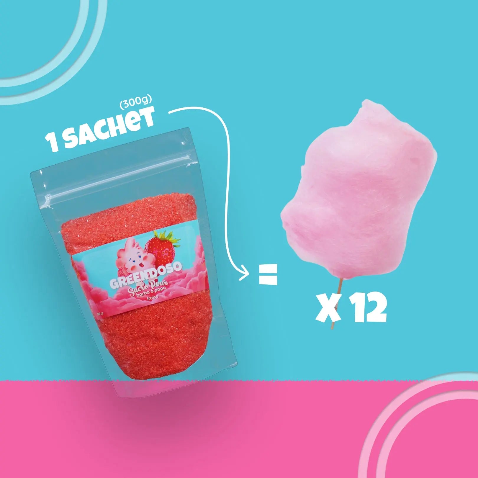 Machine barbe à papa Greendoso