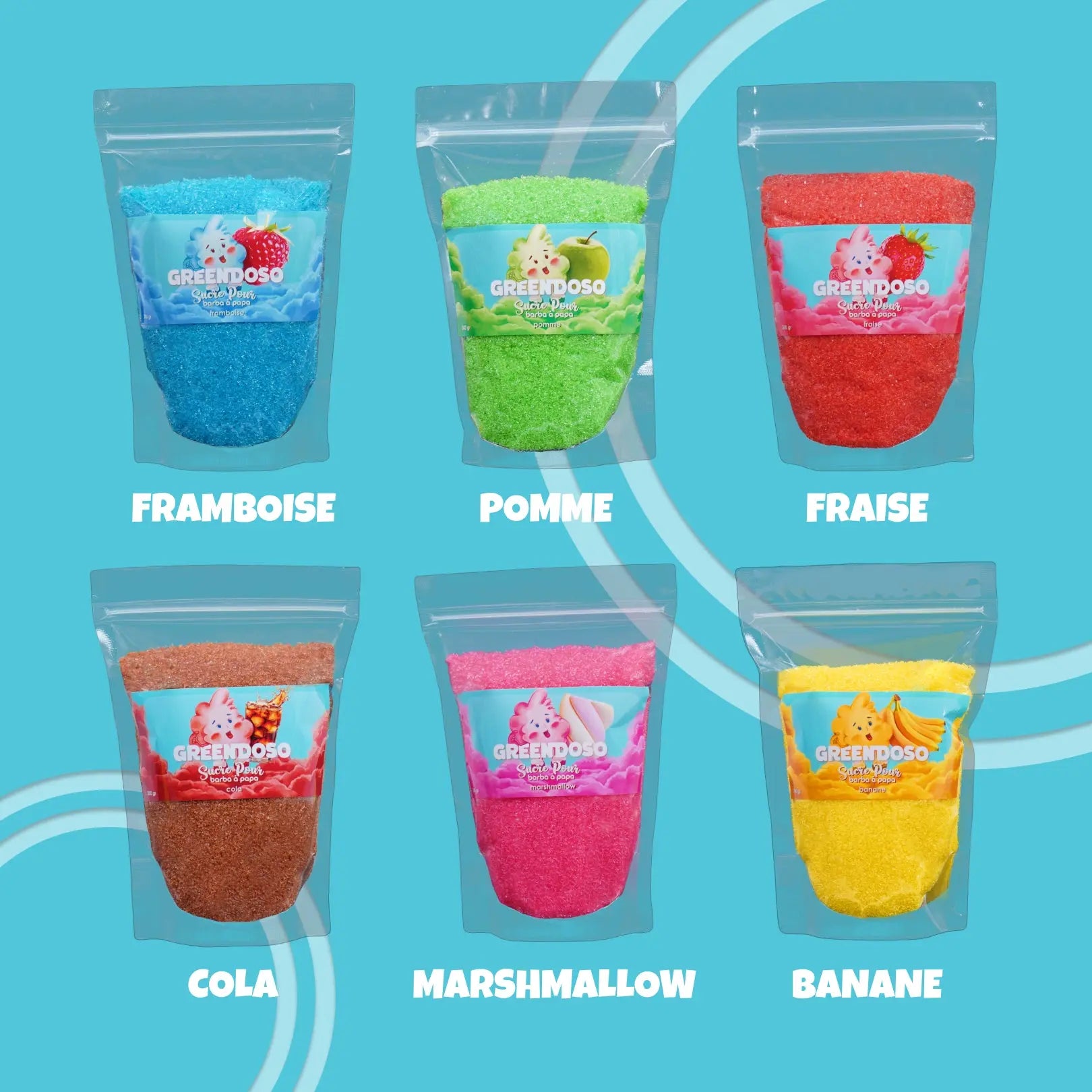 Sucre barbe à papa | 300g Greendoso